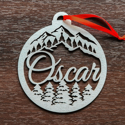 Forest and Mountains Ornament